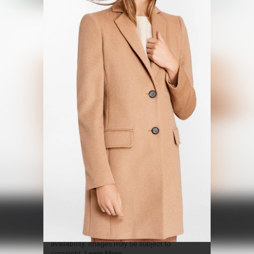 Brook Brothers Wool Camel Color Women's Coat Size 2